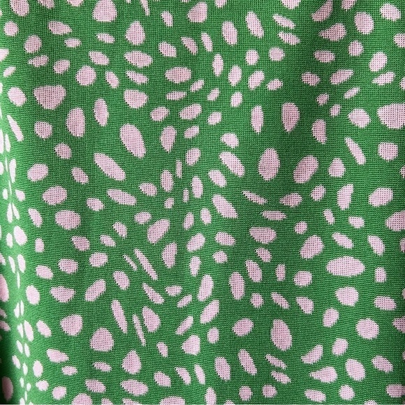 Zara Jacquard Green Dress Size Small - Picture 6 of 7